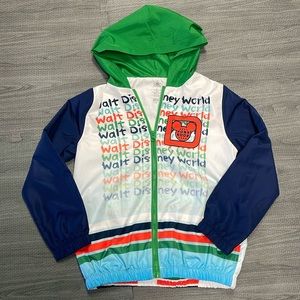 Kids Hooded Disney World Light Jacket - Size M (Kids, unisex)